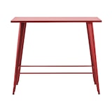 thumbnail of Tuintafel van rood staal - Oviala