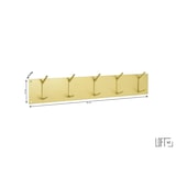 thumbnail of LOFT42 Factory Kapstok – Metaal - Goud – 10 haken