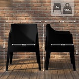 thumbnail of Set van 4 tuinstoelen Bartal zwart