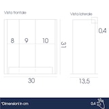 thumbnail of Danieli - Espositore Porta Coppette Gelato 3 Colonne in acrilico trasparente