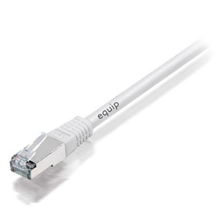 Equip 605717 Patchkabel RJ45 S/FTP mit Cat7 Rohkabel 0.50m weiß PIMF HF