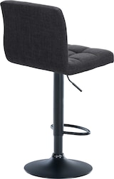 thumbnail of Décoshop26 - Barhocker im modernen Stil 1 Stück dunkelgrauer Steppstoffbezug schwarzes Metallgestell 10_0005786