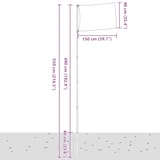 thumbnail of vidaXL Vlaggenmast telescopisch 5,5 m aluminium zilverkleurig
