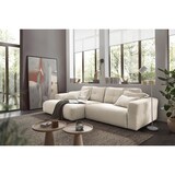 thumbnail of KAWOLA Sofa MIKA Ecksofa Cord cremeweiß Longchair links