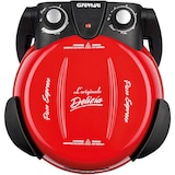 thumbnail of Elektrische pizzaoven G3 Ferrari Delizia rood G1000602 tot 400 graden met vuurvaste pizzasteen / pizza, platbrood enz. in 3 minuten / 1200 watt