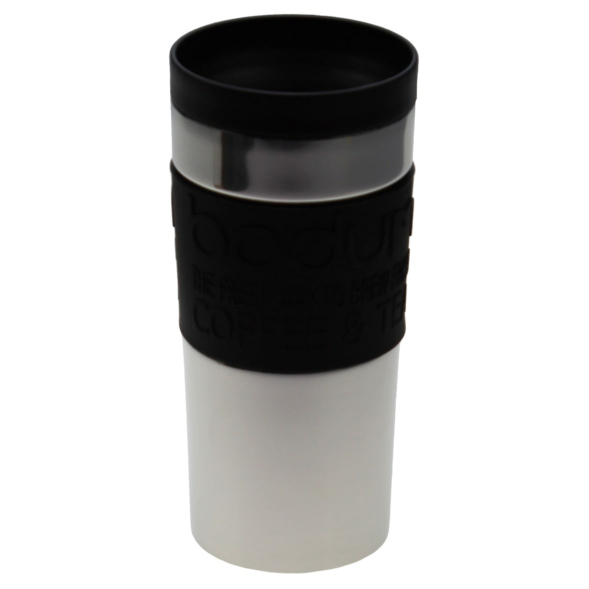 Bodum 11093-01 Thermobecher Travel mug, 0.35 l, Edelstahl schwarz