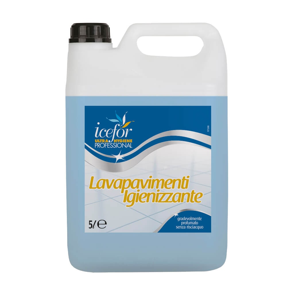Lavapavimenti Igienizzante Professionale ICEFOR, tanica 5 litri (1 pezzo)
