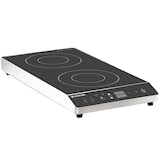 thumbnail of GastroHero Doppel Induktionskochfeld ECO vertikal 3500 W Induktionsplatte 2 Kochzonen Touch Kochfeld Edelstahl Glas Gastro