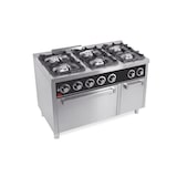 thumbnail of HR FAINCA Cocina A Gas Serie 750 Con Horno A Gas - 6 Quemadores 3X6.8Kw Y 3X8.5Kw - Sobre Horno Gn2/1 7Kw - 1200X750X880 C6F750H