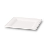 thumbnail of BIOZOYG 200 Stück Einwegteller quadratisch 20x20cm Bio Geschirr Zuckerrohr Teller stabil biologisch abbaubar kompostierbar Bagasse Einwegteller