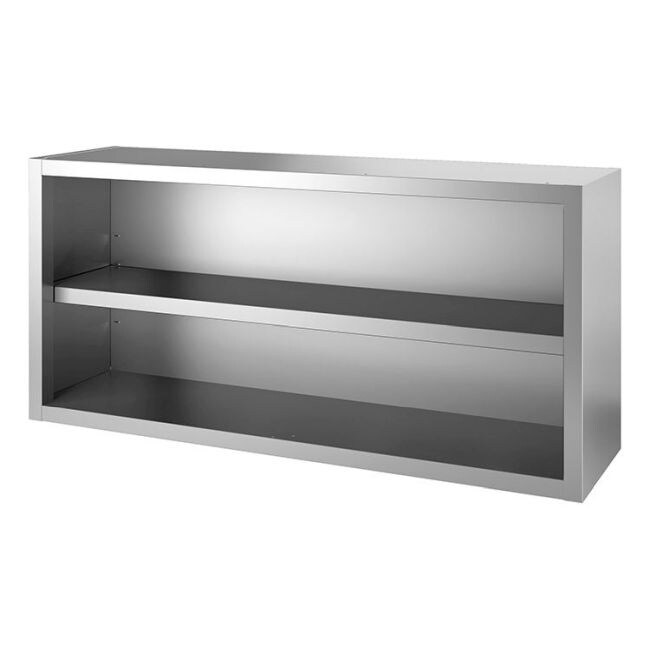 Gastro-Inox Wandschrank offen aus Edelstahl 1200x400x600mm