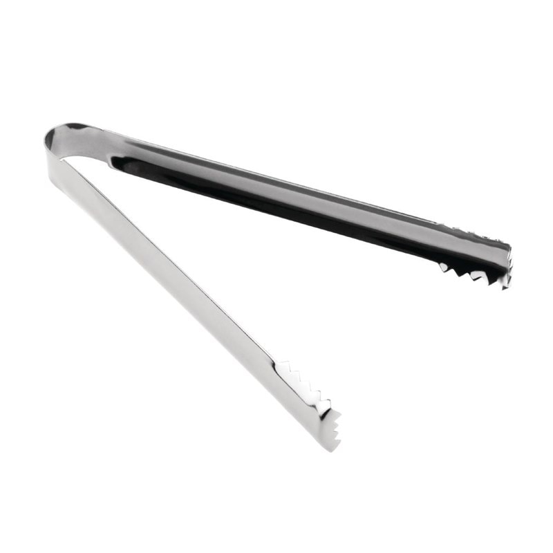 Pinza per ghiaccio coccodrillo grigio titanio 160 mm acciaio inox 21x160x49mm OLYMPIA