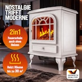 thumbnail of MONZANA® Elektrokamin mit Heizung LED 2000W weiß