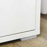 thumbnail of HOMCOM Aparador de Sala de Estar Armário de Armazenamento com 2 Portas e Prateleira Ajustável 80x37x75 cm Branco e Madeira