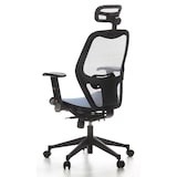 thumbnail of Silla de oficina / Sillón de oficina AIR-PORT tejido en malla azul hjh OFFICE