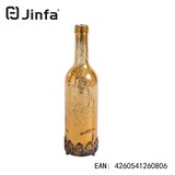 thumbnail of Jinfa  Glas Lichterflasche in Gold mit LED Beleuchtung Ø 8 cm,  Höhe 29cm