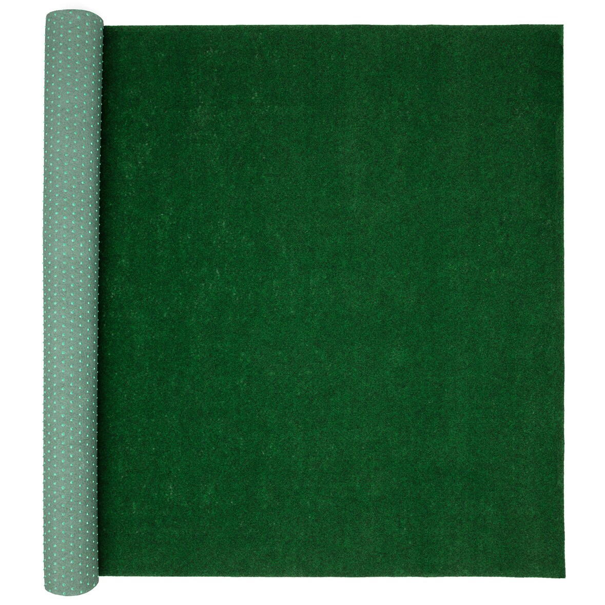 Rasenteppich 100 x 250 cm Grün mit Noppen Kunstrasen Teppich Balkon Terrasse Outdoor