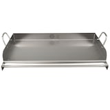 thumbnail of GVK ECO Edelstahl Grillplatte 50cm Grillaufsatz Grillpfanne Pizzaplatte