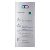 thumbnail of ORLANDO Wegweiser hoch, 200 x 61 cm, silber