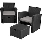 thumbnail of tectake Salon de jardin Modena 3+2+1 avec housse de protection - noir/gris - 404299