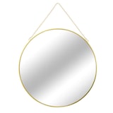 thumbnail of Wandspiegel Hängespiegel Spiegel Badspiegel rund Gold mit Kette Ø30cm