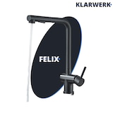 thumbnail of FÉLIX| Grifo de cocina extraíble de acero inoxidable Premium negro mate | Grifo mezclador caño recto | Grifo gastro alta presión 360° 2 conexiones
