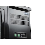 thumbnail of Expositor de bebidas de balcão, 2 portas deslizantes, chapa/alumínio/vidro, 87x146.2x146.2x51.3cm, 320W, refrigeração por ar, 350L, preto, Polar CS102