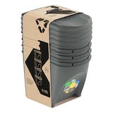 thumbnail of WellHome – Set mit 4 stapelbaren 25-Liter-Mülleimern in Grau