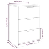 thumbnail of vidaXL Nachttisch Grau Sonoma 40x36x65 cm