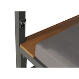 thumbnail of Aluminium Lounge-Gartenliege HWC-M63, Sonnenliege Bali-Liege Outdoor-Bett Daybed, 10cm-Polster 200cm ~ hellgrau