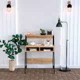 thumbnail of WellHome Nilo - Schreibtisch aus Spanplatte mit Melaminbeschichtung 80x100x50 cm in Eiche