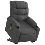 thumbnail of vidaXL Massagesessel mit Aufstehhilfe Dunkelgrau Stoff