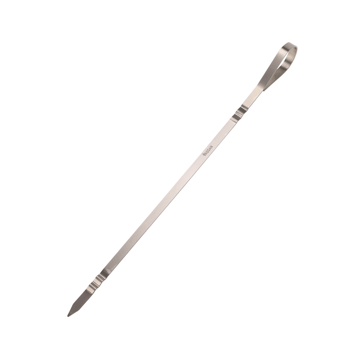 WellHome - Conjunto de espetos para churrasco premium de 41 cm feito de aço inoxidável 430