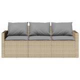 thumbnail of vidaXL 2-tlg. Garten-Essgruppe mit Kissen Beige Poly Rattan