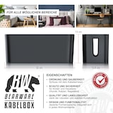 thumbnail of BEARWARE Kabelbox Kabelbox mit Gummifüßen Kabelmanagement / Kabelordner / Ladebox