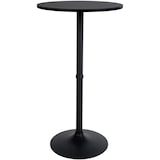 thumbnail of DELUKE® Stehtisch rund Ø 60cm BERLI Aluminium Gestell Bistrotisch Gastro Bartisch rund Hoher Tisch Hochtisch, 108x60cm HxB, Schwarz-Schwarz