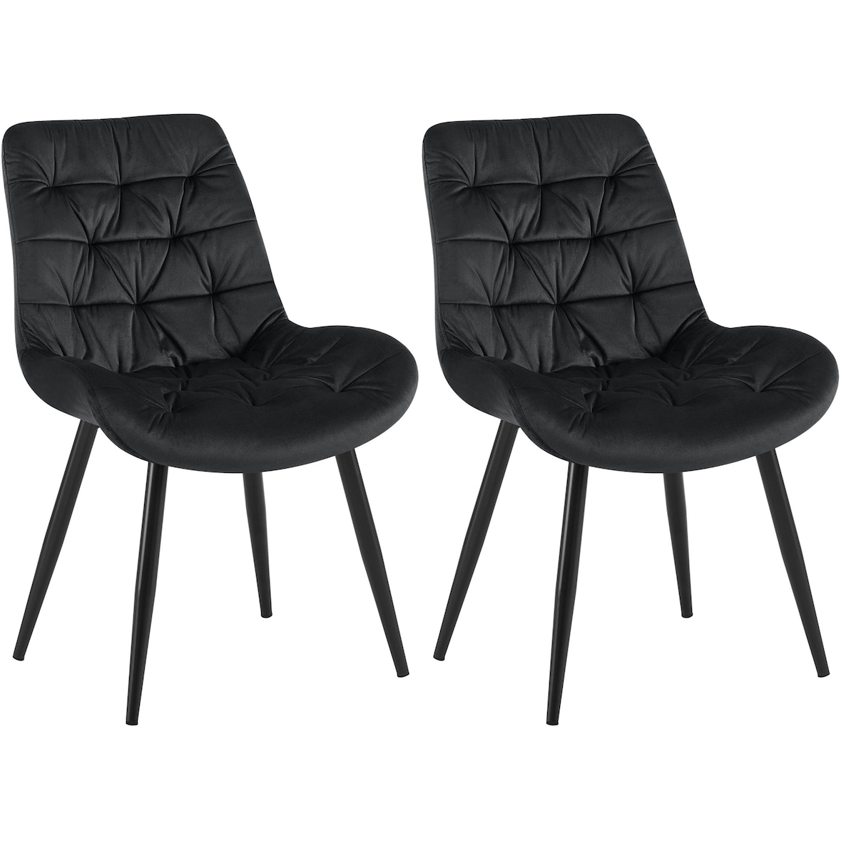 Set di 2 sedie da pranzo Rossford nero