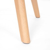 thumbnail of Eetkamerstoel Palermo III, stoel keukenstoel, retro jaren 50 design ~ textiel, crème/grijs