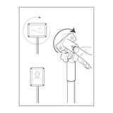 thumbnail of NOBO Cornice a scatto per poster da terra Premium Plus in formato A4 con piedistallo, Argento, 1902383