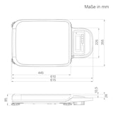 thumbnail of CAS PB Paketwaage, Plattformwaage, GEEICHT, Wägebereich max. 30 kg, Ablesbarkeit 5 g