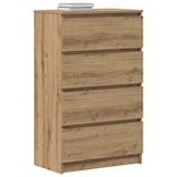 thumbnail of vidaXL Dressoir 60x35x98,5 cm bewerkt hout artisanaal eikenkleur