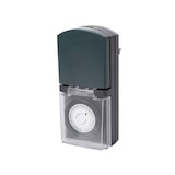 thumbnail of Perel Minuteur analogique, 230 V, 16 A, 3680 W, IP44, usage extérieur, terre française type E, noir