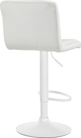 thumbnail of DELUKE® Barhocker BRISBAN - Creme, Samt, Weiß | Barhocker mit Lehne Barstuhl Tresenhocker Tresenstuhl Kneipenhocker Kneipenstuhl