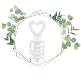 thumbnail of Nordstern Seifenblasen Hochzeit Set in weiß mit Herzgriff 40er Pack