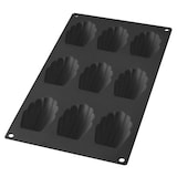 thumbnail of Backform 9 Madeleines Gourmet schwarz - Rechteck Silikone Lékué 30x17.5 cm