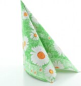 thumbnail of Sovie HORECA Serviette Lissy in grün aus Linclass® Airlaid 40 x 40 cm, 50 Stück - Floral