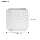 thumbnail of Heusden Blumentopf Polystone pflanzenfreundlich handgemachtWeiß