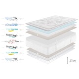 thumbnail of Tempus Premier Memory-Schaum Matratze - 150X190 cm - Moonia