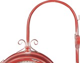 thumbnail of Orologio bifacciale da parete tipo stazione in ferro finitura rosso anticato | miglior qualità orologio design