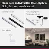 thumbnail of Paulmann URail Spot sur rail Luxe   GU10  max. 10W  gradable 230V Blanc signal 95632